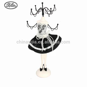 Art Useful Counter Top Decorations Mannequin Wood Jewelry Display Holder Hanger Necklaces and Earrings