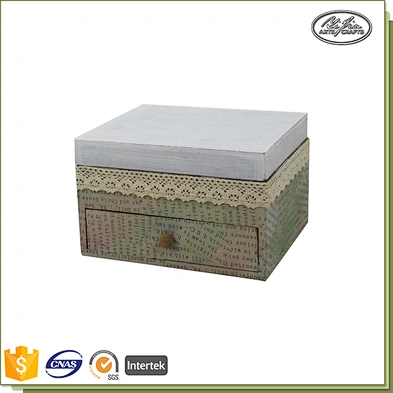 Handmade delicate locking wooden jewelry box