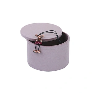Custom jewelry storage box wooden jewelry box with velvet covered