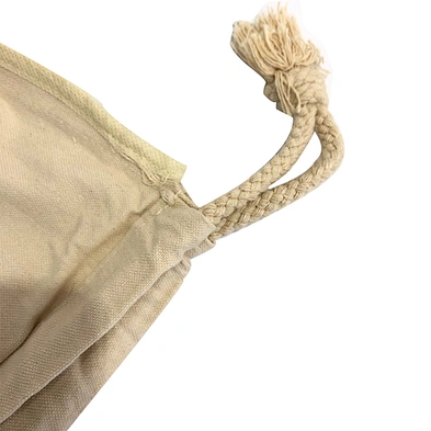 Eco friendly small white customized printing cotton drawstring bag