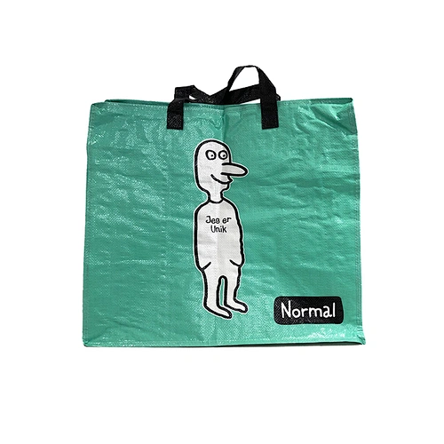 Fashion promotional customized recycle pp woven shopping bag with handle