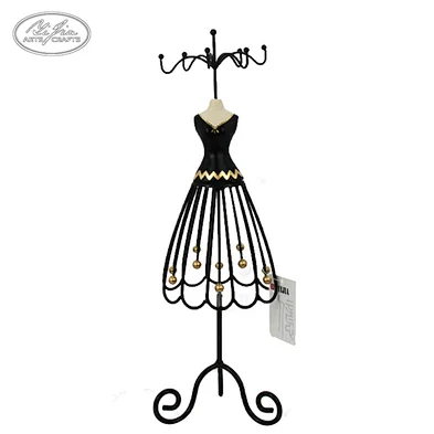 Unique dress form metal resin jewelry holder