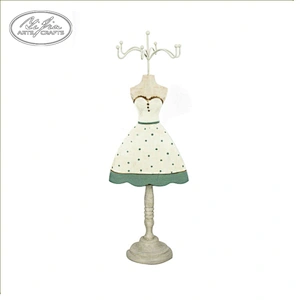 Home decor pink dress girl jewelry  display stand