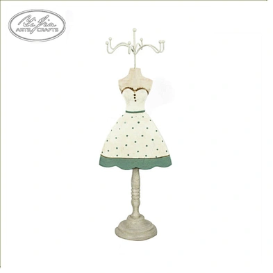 Home decor pink dress girl jewelry  display stand