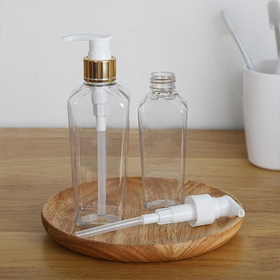 150 200 250ml Square Lotion Bottle Cosmetic Container Plastic Pump Dispenser Bottles