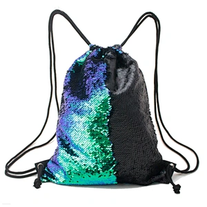 Beach Bag Outdoor Fitness Bag Sequins Bunch Pocket Female Drawstring Bags
