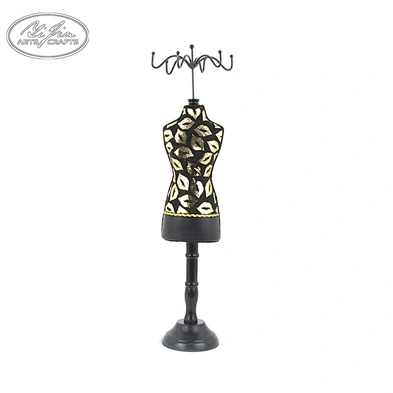 New arrival customized vintage decoration gold black necklace bracelet holder jewelry displays