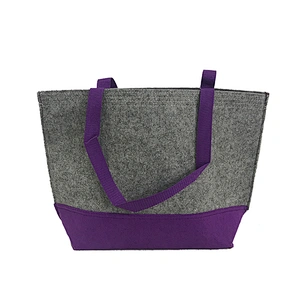 Wholesale customized logo felt handbag storage bag shopping bag