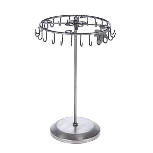 Black Rotating Necklace Holder Jewelry Organizer Jewelry Tree