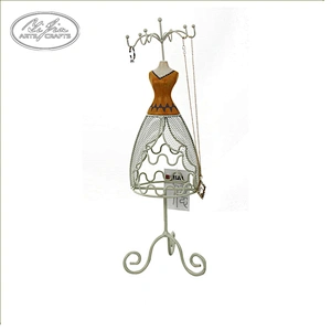 Home decor resin table top metal jewelry display mannequin