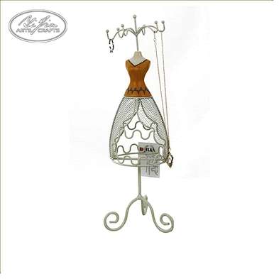 Home decor resin table top metal jewelry display mannequin