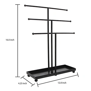 Jewellery Necklace Metal Stand Display Jewelry 3 Tier Ornament Jewelry Display Stand