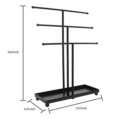 Jewellery Necklace Metal Stand Display Jewelry 3 Tier Ornament Jewelry Display Stand