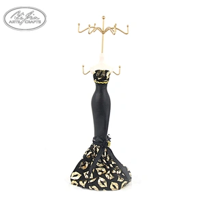 New arrival customized vintage decoration gold black necklace bracelet holder jewelry displays