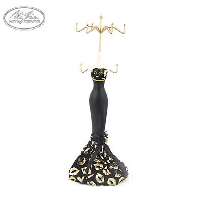 New arrival customized vintage decoration gold black necklace bracelet holder jewelry displays