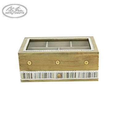 Wooden leopard print storage box, wholesale large wooden jewelry box