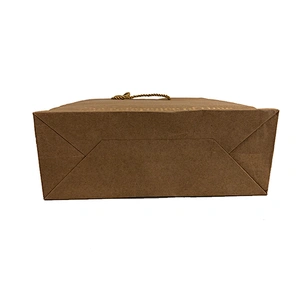 Custom shopping brown kraft paper bag with your own logo