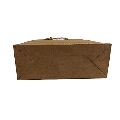 Custom shopping brown kraft paper bag with your own logo