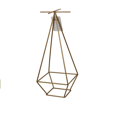 Customized black necklace display holder metal jewelry holder