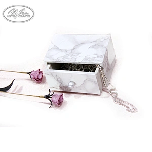 Wholesale custom marble pattern printed jewellery box