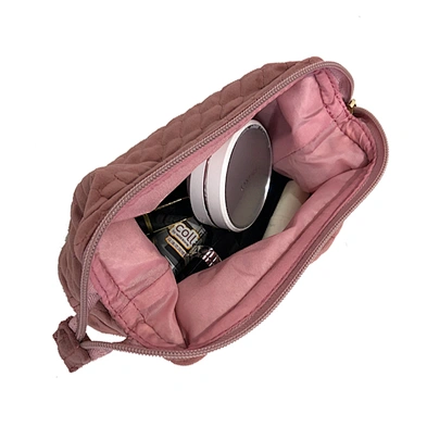 Small cheap customized logo organic velvet makeup bag cosmetic