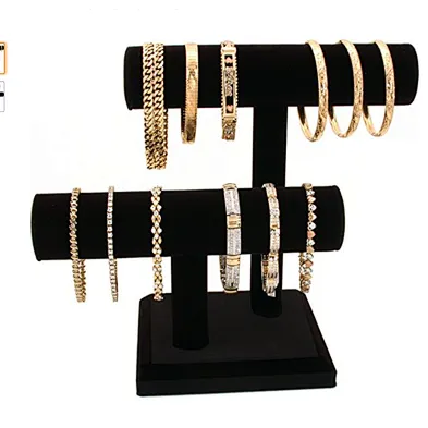 Home decor T shaped bracelet watch holder  jewelry bracelet display stand