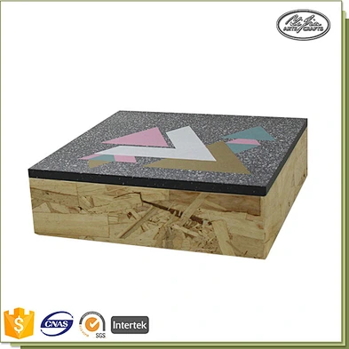 Customeized design beautiful wooden treasure box