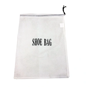 Wholesale travel non woven drawstring shoe dust bag