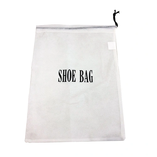Wholesale travel non woven drawstring shoe dust bag