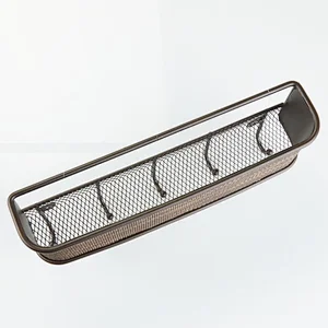 Wall Mounted Letter Rack 5 Hooks Metal Wall Key Holder