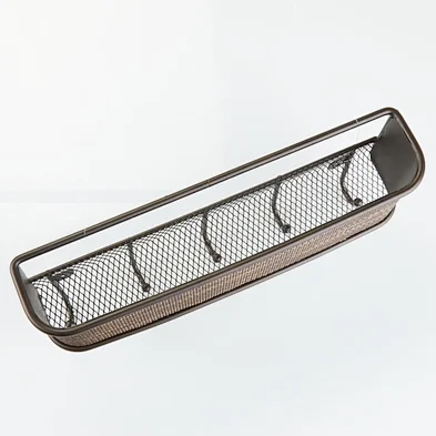 Wall Mounted Letter Rack 5 Hooks Metal Wall Key Holder