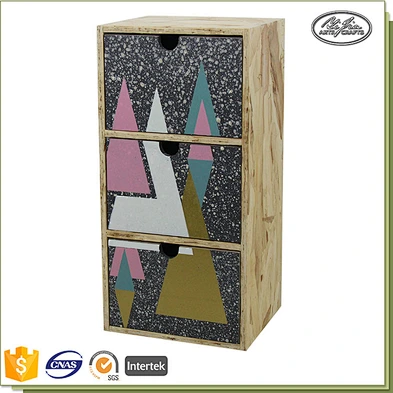 Nature style wooden custom logo print box