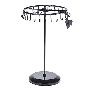 Black Rotating Necklace Holder Jewelry Organizer Jewelry Tree