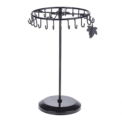 Black Rotating Necklace Holder Jewelry Organizer Jewelry Tree