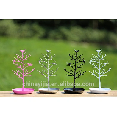 Plated Jewelry Tree Tray, Jewelry Hanging Tree, Jewelry Holder Tree Most Popular Tree Shape Metal Jewelry Stand Tray