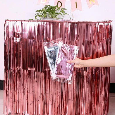 Colorful Hawaiian Party Laser Table Skirt Birthday Beach Party Supplies Home Decor Table Skirts