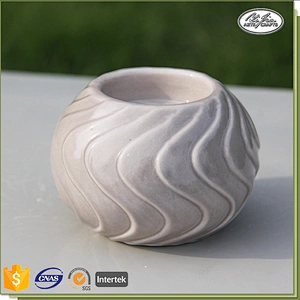 Home decoration customized small ceramic candle holder