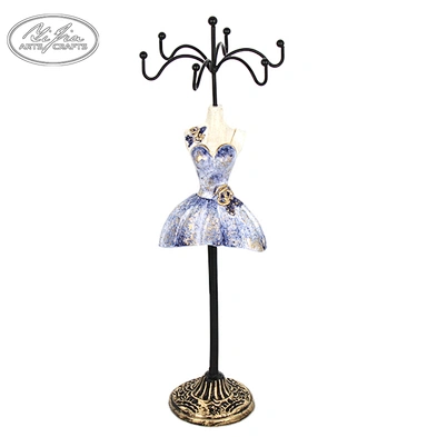 Vintage Lady Dress Form Home decor handmade resin jewelry Display Mannequin Holder