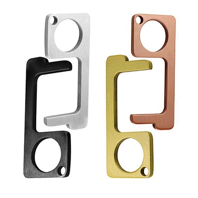 Fast Delivery Sterilization Prevent Infection Zinc Alloy No Touch Door Opener Keychain