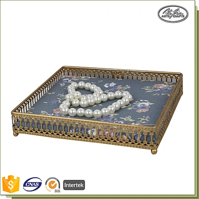 Custom jewelry ring display tray metal jewelry storage tray