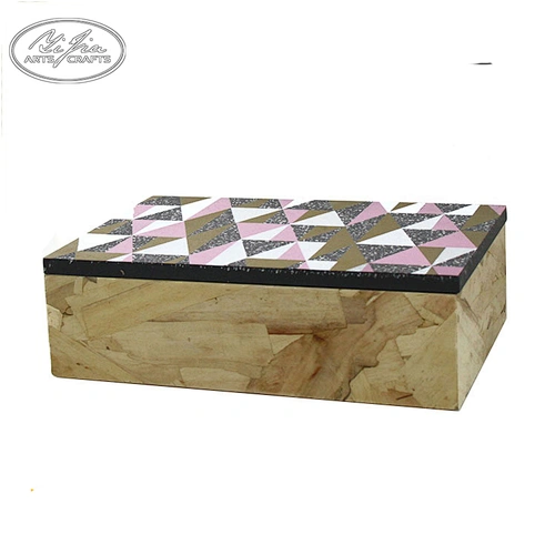 Custom handmade gift small wooden boxes with lids