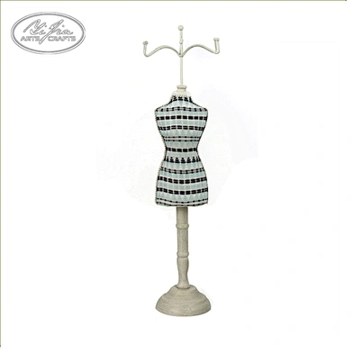 Decorative wood mannequin doll  jewelry cute display stand