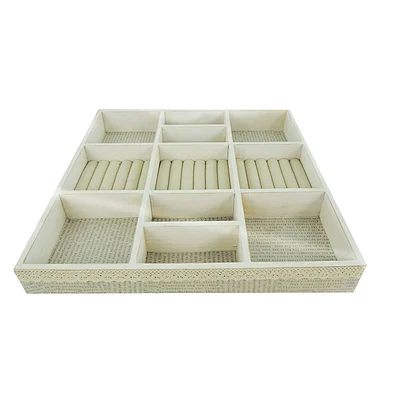 Wooden jewelry display box, jewelry ring bracelet storage box with lid