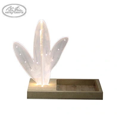 Wholesale fashion LED acrylic jewelry tree necklace bracelet pendant holder with tray