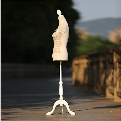 Customized window display mannequin 38*38*165cm foam female half body mannequin