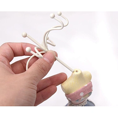 Vintage earing holder display jewelry stand holder lady shaped metal earring holder