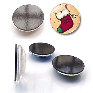 Customized christmas decorations clear glass fridge magnets  for fridge souvenir