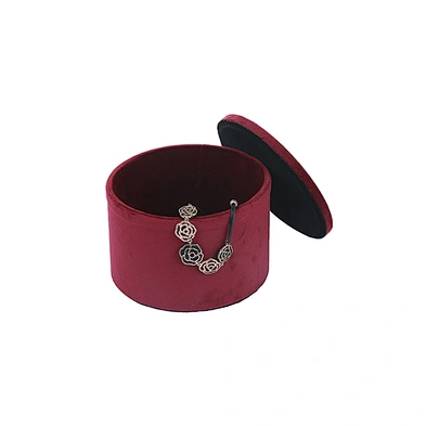 Custom jewelry storage box wooden jewelry box with velvet covered