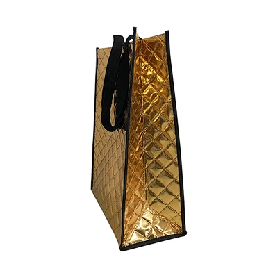 Customized Fashional Reusable Laser Film Shiny Tote Bag New Reusable Women Non-Woven  Shopping Bag