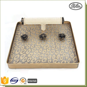 Vintage style shop decor wooden tray for jewelry display